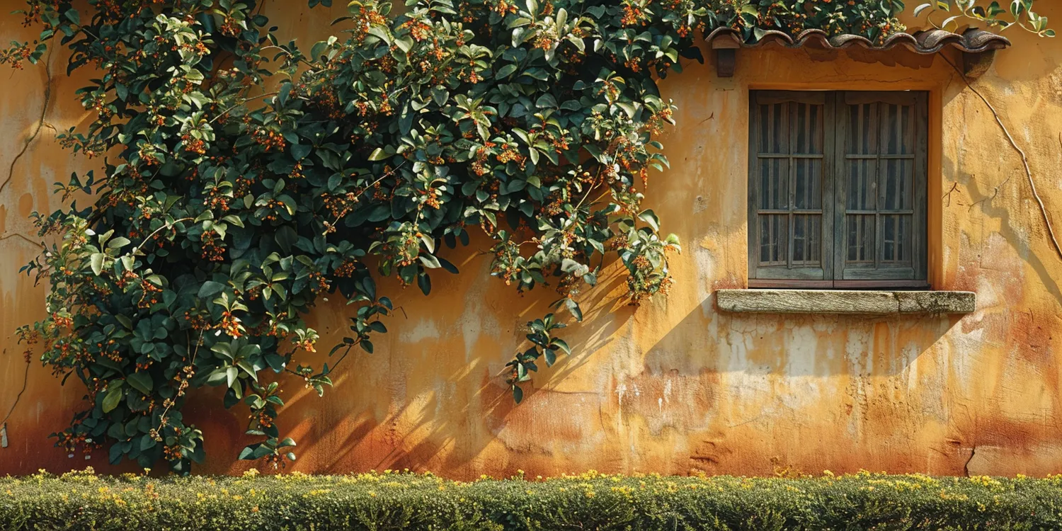 Żywopłot z laurowiśni zimą